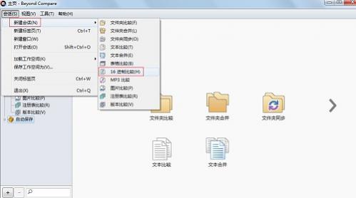 Beyond Compare中文本比较菜单简介