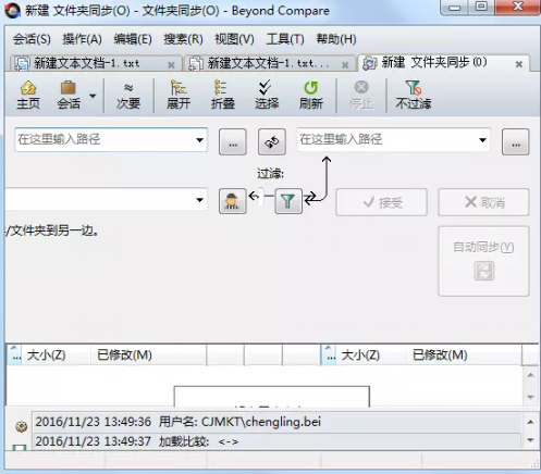 Beyond Compare文件夹同步的操作技巧