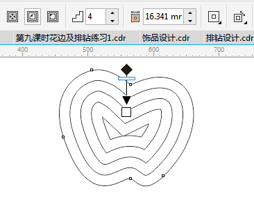 CorelDRAW在服装设计中排钻的方法