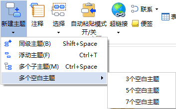 MindMapper快速创建多个空白主题的方法教程