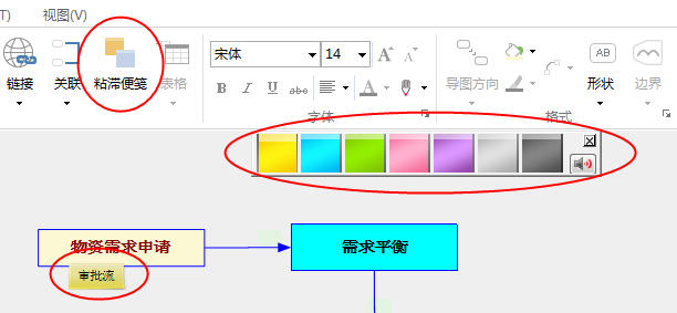 添加便签