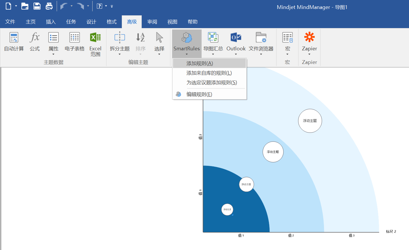 MindManager 2019添加使用SmartRules的操作方法二