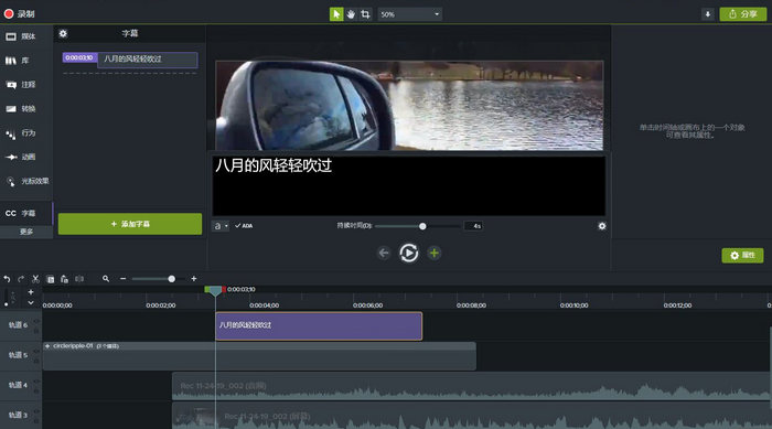 图4：添加字幕