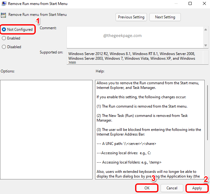 如何禁用 Windows 11/10 中的运行命令功能？