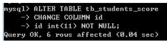 mysql如何将字段修改为not null
