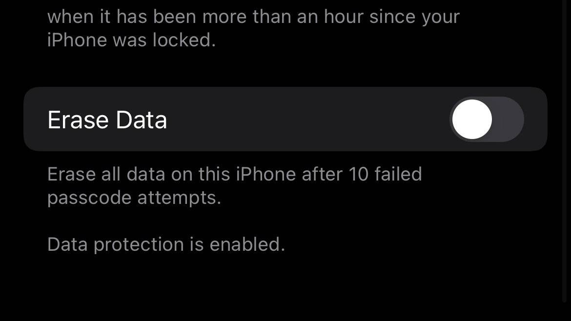 如何让你的 iPhone 在 iOS 15 密码尝试失败 10 次后擦除所有数据
