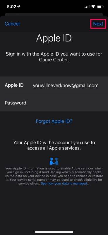 如何在 iPhone 和 iPad 上为 Game Center 使用不同的 Apple ID