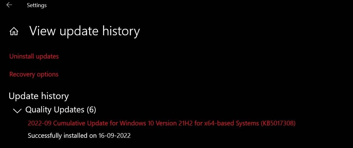 Windows 10 KB5017308 累积更新引发新问题: 解决方案