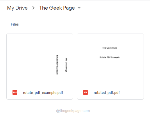 如何在 Google Drive 中临时/永久旋转 PDF