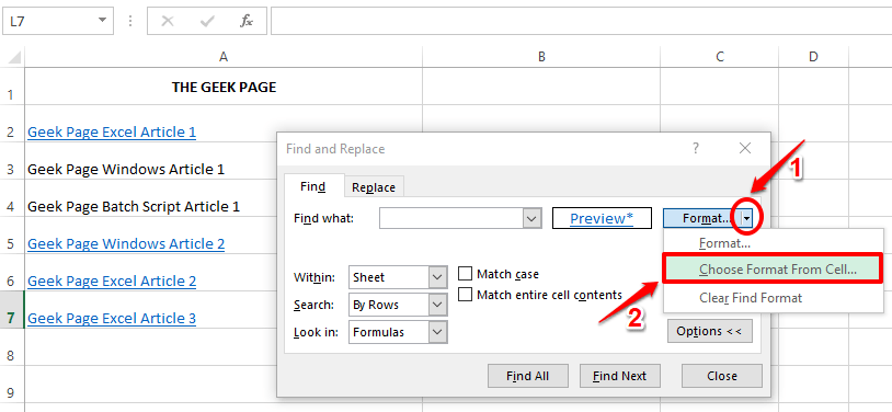 如何在 Microsoft Excel 中查找和删除超链接