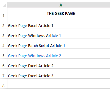 如何在 Microsoft Excel 中查找和删除超链接