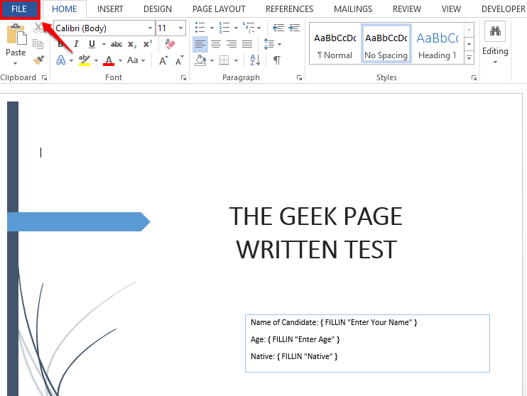 如何在 Microsoft Word 中创建带有表单字段的文档