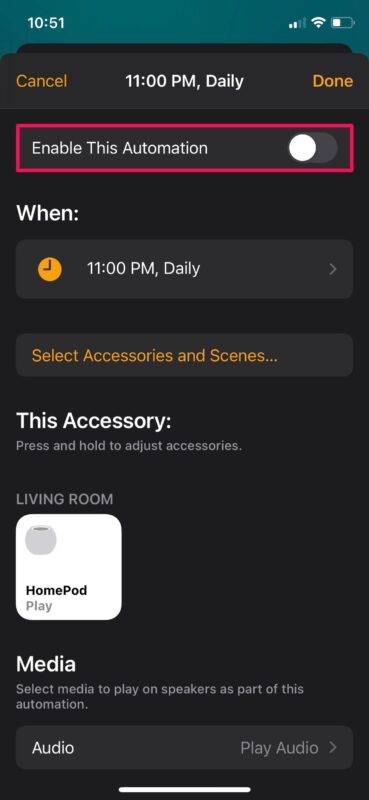 如何停用 HomePod 的自动化功能？