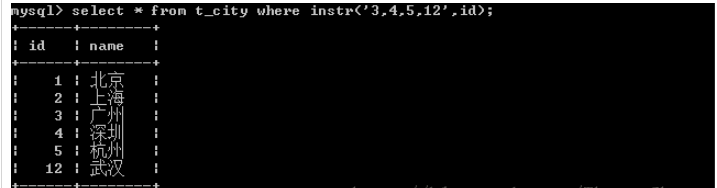 mysql怎么使用instr达到in的效果