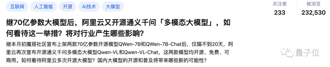 阿里巨型模型再次开源！图像理解与物体识别功能一应俱全，基于通用问题集7B训练，商业应用可行