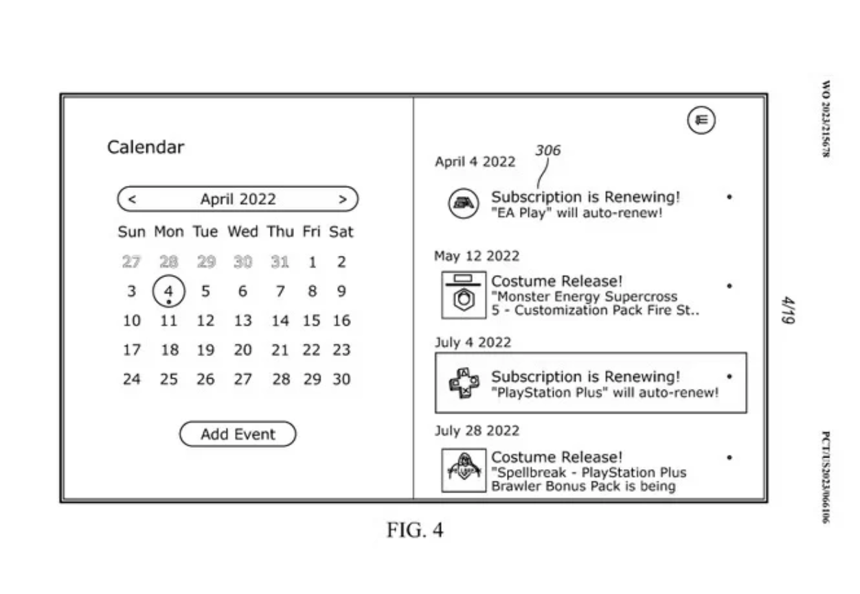 索尼申请一系列新专利：PS5游戏日历、AI 过滤语音不雅内容