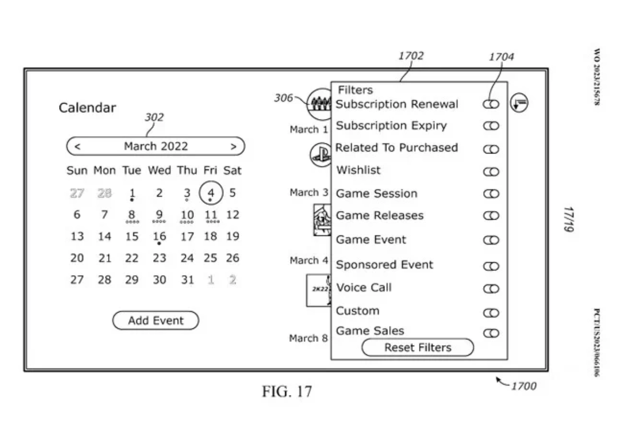 索尼申请一系列新专利：PS5游戏日历、AI 过滤语音不雅内容
