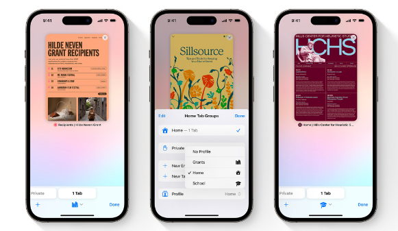 改进的iOS17 Safari浏览器：优化场景模式、提升无痕浏览安全性