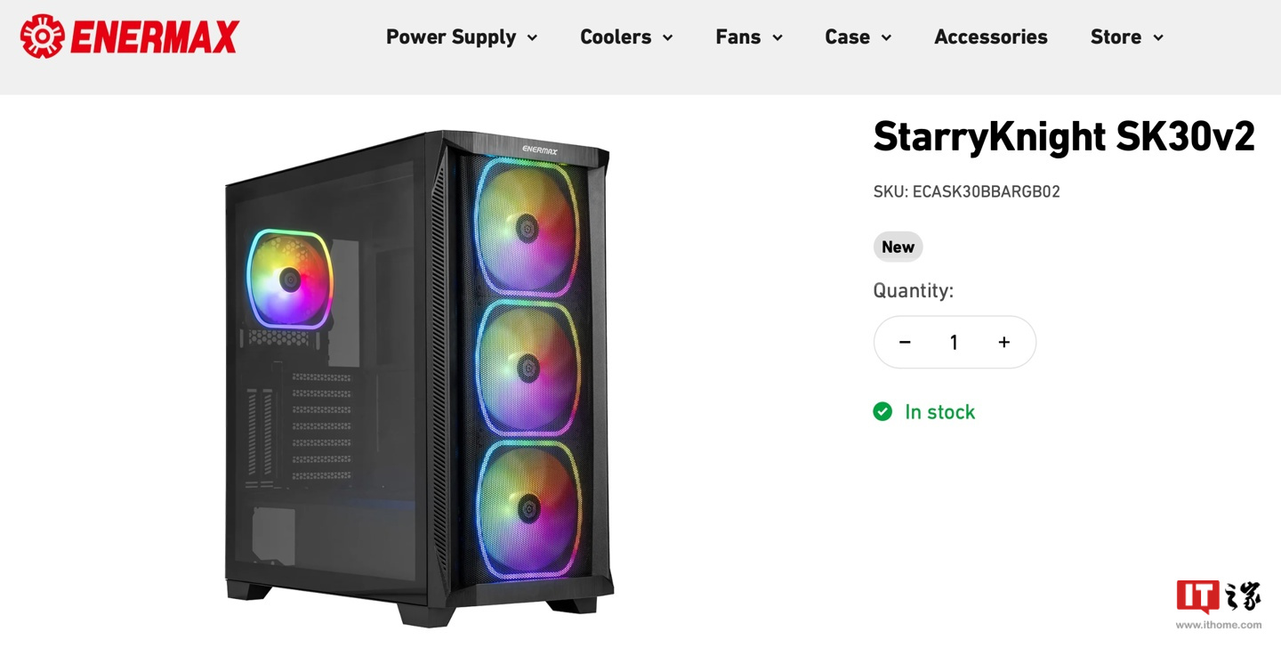 安耐美海外推出 StarryKnight SK30 V2 机箱：散热增强 40%、升级 USB-C 3.2 Gen2 接口，89.99 美元