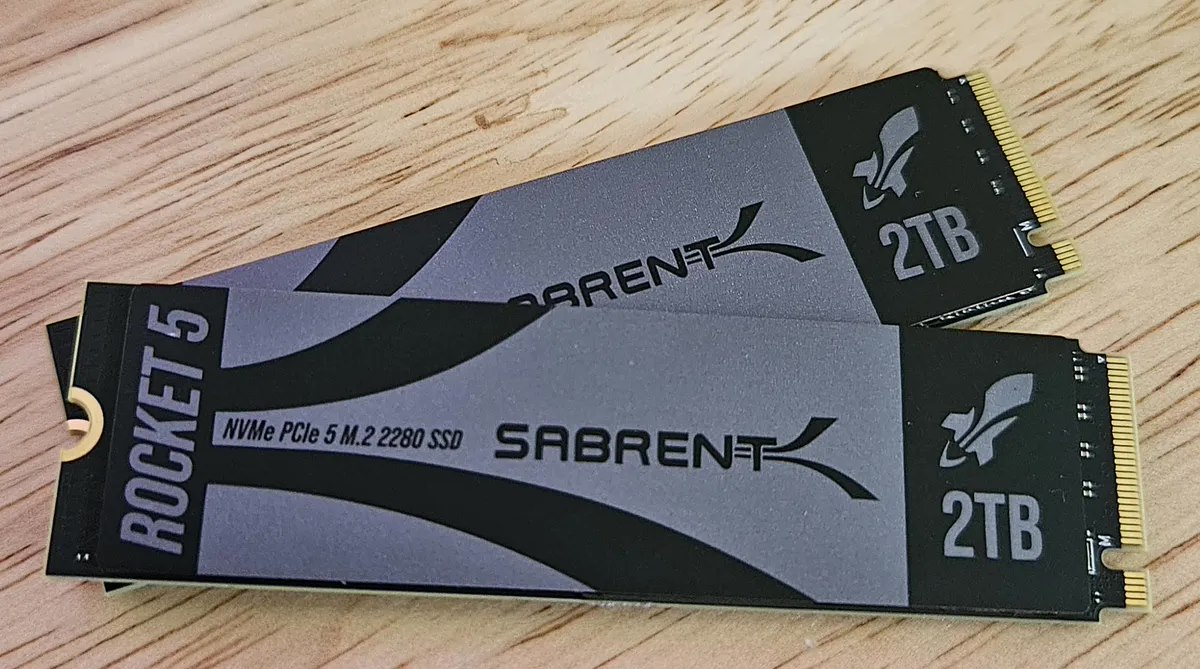 下周发布：Sabrent Rocket 5 PCIe 5.0 SSD 读写速度高达 14 GB/s 和 12 GB/s
