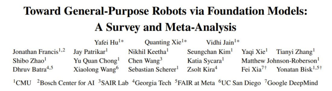 一篇综述，看穿基础模型+机器人的发展路径