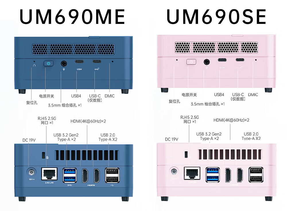 铭凡推出 UM690SE / ME 迷你主机：AMD R9-6900HX 准系统 1899 元