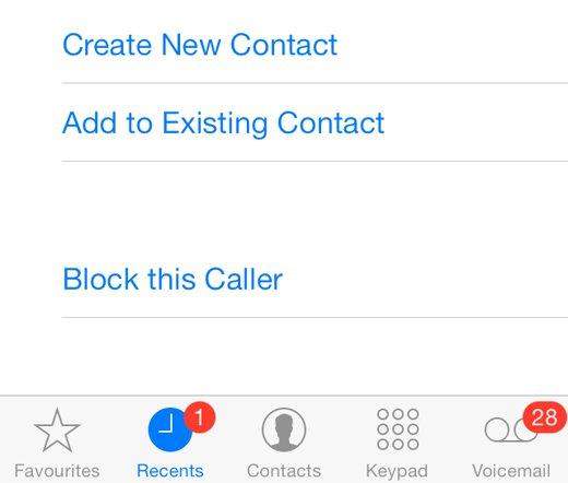 在iPhone上如何屏蔽电话或联系人