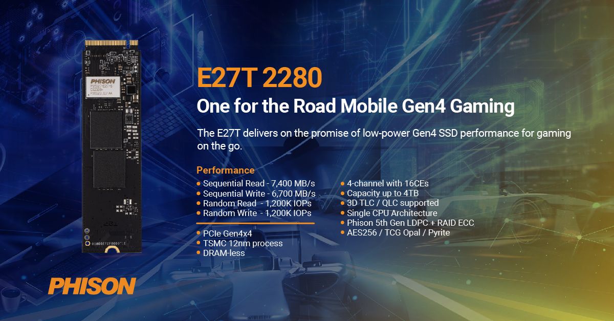 群联展示 E26 Max14um 等主控：读取最高 14000 MB/s、写入最高 12000 MB/s