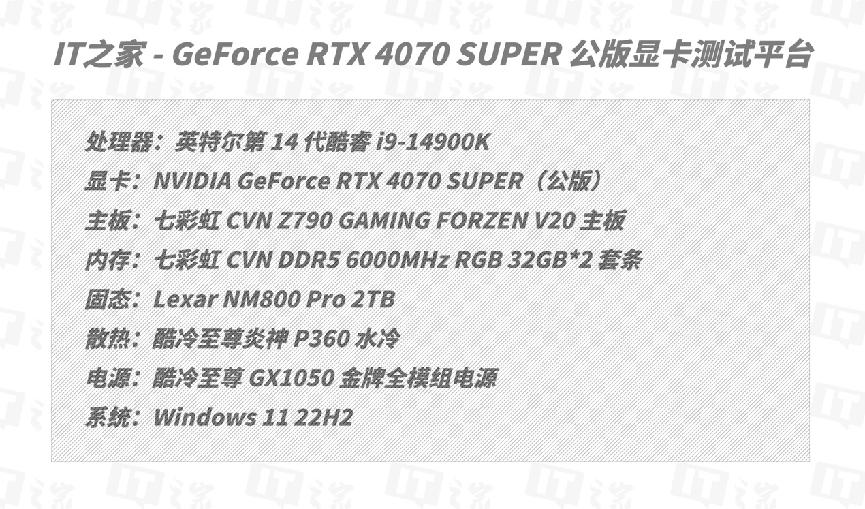 【IT之家评测室】NVIDIA GeForce RTX 4070 SUPER 首发评测：征服 2K 高刷屏，AI 性能出色