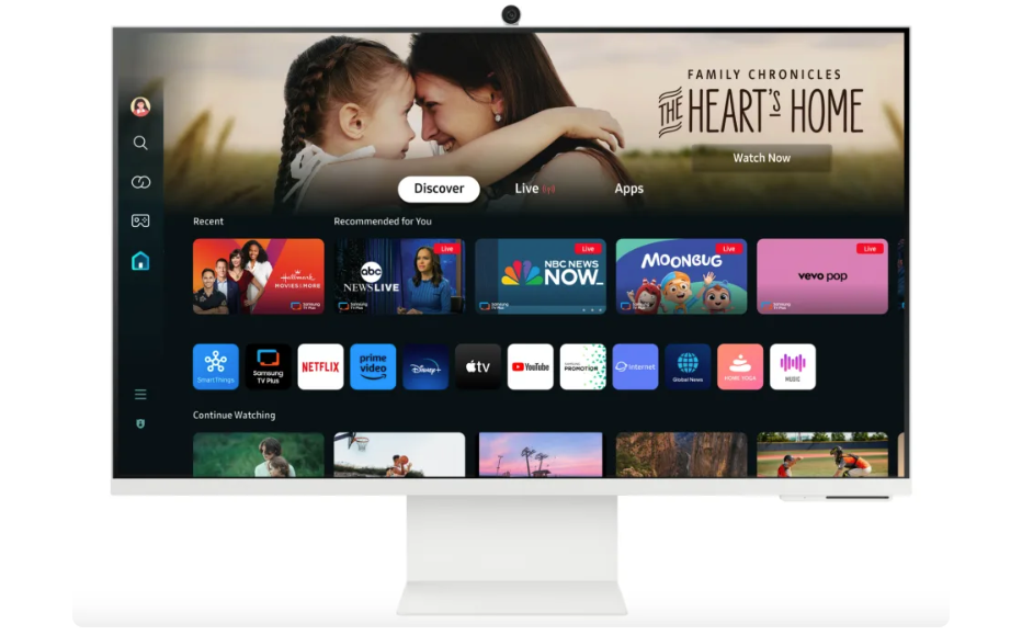 三星M80D智能显示器：无需PC，即刻畅享流媒体和云游戏