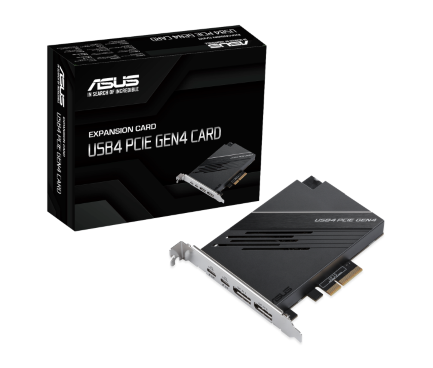 华硕推出 PCIe USB 4 扩展卡：40 Gbps 双向带宽、2C + 2 DP 接口设计