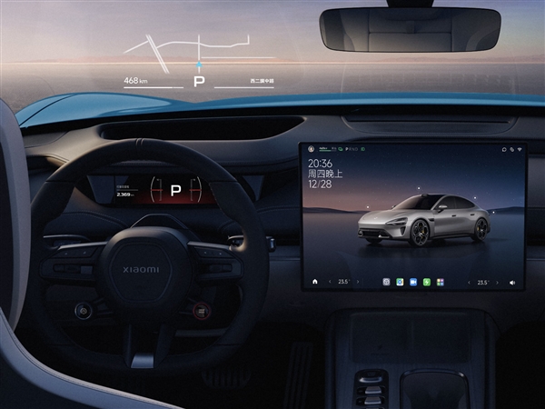 小米SU7内饰官图曝光，环绕式座舱与豪华配置引领新潮流