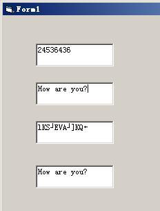 用vb 2008编写一个简单加密程序将输入的一行字符串中的所有字母