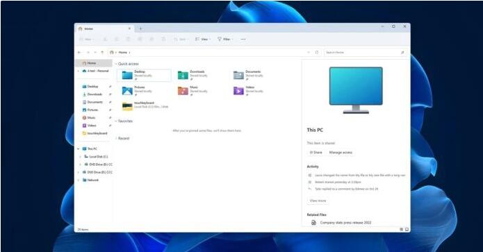 Win11 文件资源管理器将有重大更新，新设计泄露
