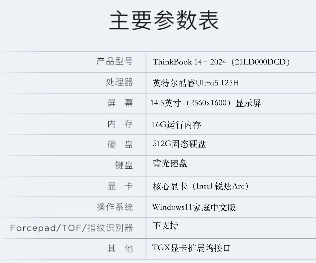 联想推出 ThinkBook 14+ 2024 SE 款笔记本：酷睿 Ultra5 125H + 16 + 512，首发价格 5199 元