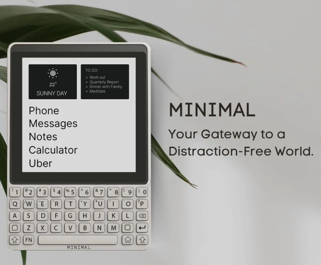 超酷的外观，新推出的物理键盘+墨水屏手机！