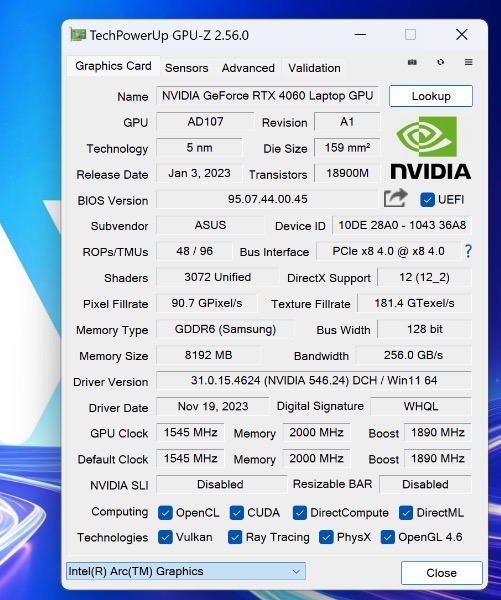 华硕无畏 Pro15 2024 体验：酷睿 Ultra 9 185H+RTX4060 带来超强生产力