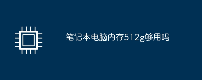 笔记本电脑内存512g够用吗