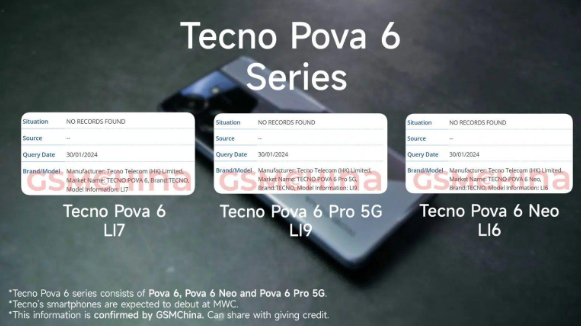 传音Tecno POVA 6系列手机曝光，搭载杜比全景声技术引领音频新潮流