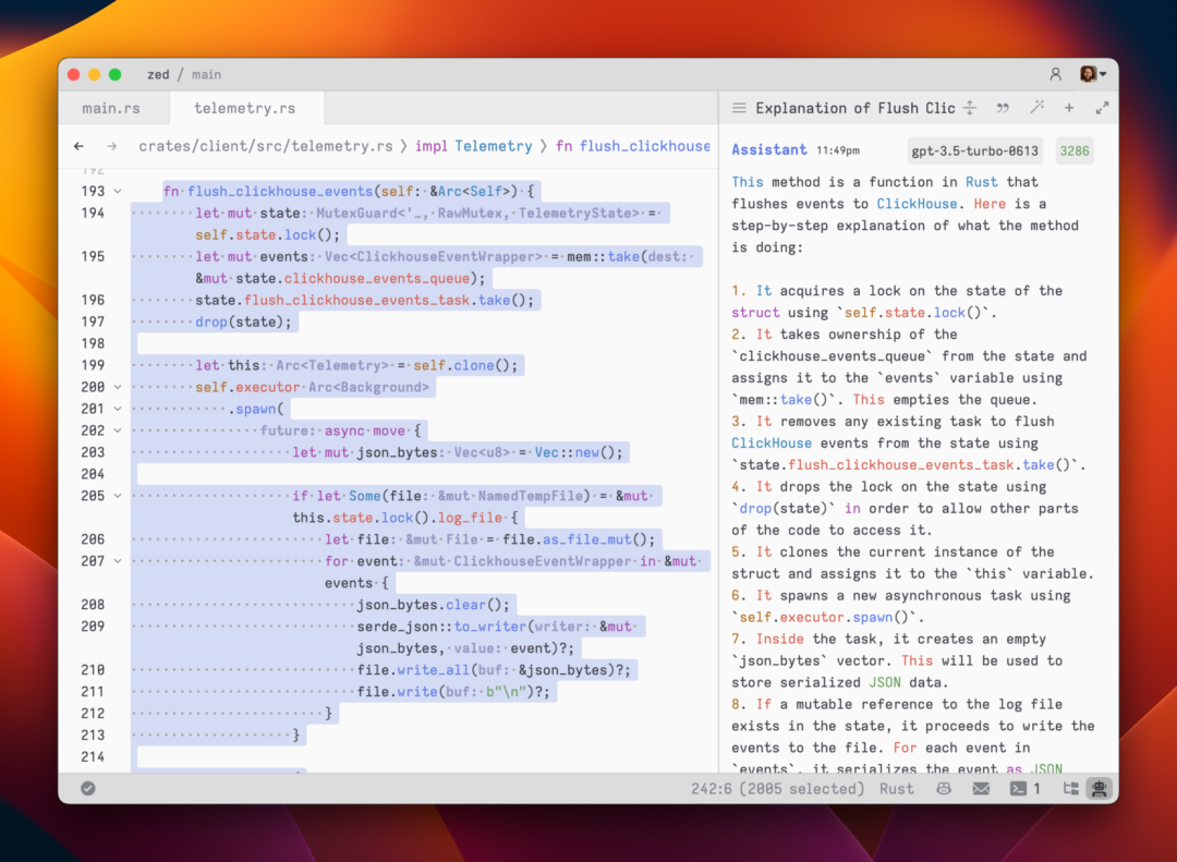 Rust构建的Zed编辑器已开源，支持集成OpenAI和GitHub Copilot