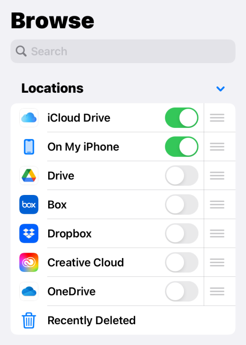 如何在 iPhone 上将 Google Drive、OneDrive、DropBox 添加到文件应用程序