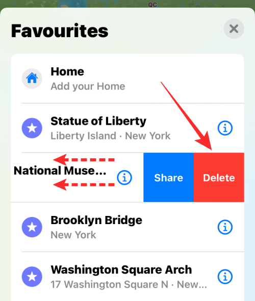 2 种从 iPhone 上的 Apple 地图中删除收藏夹的方法