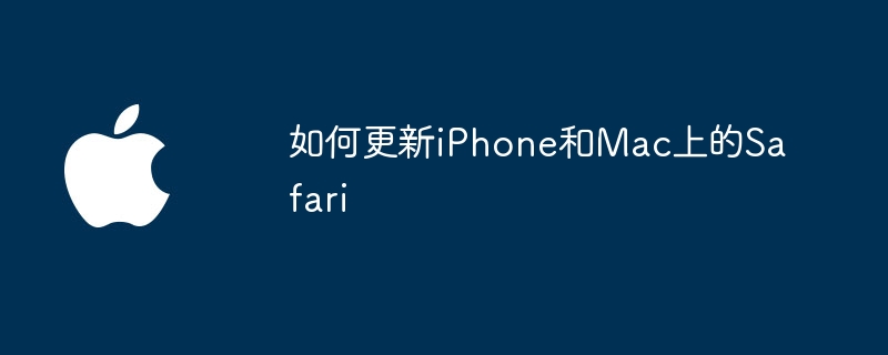 更新iPhone和Mac上的Safari的方法