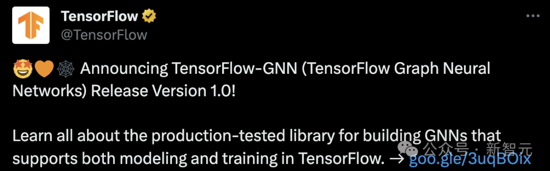 谷歌官宣TensorFlow-GNN 1.0发布！动态和交互采样，大规模构建图神经网络