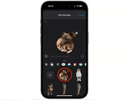 iOS 17升级后如何使用实况照片创建实况贴纸？