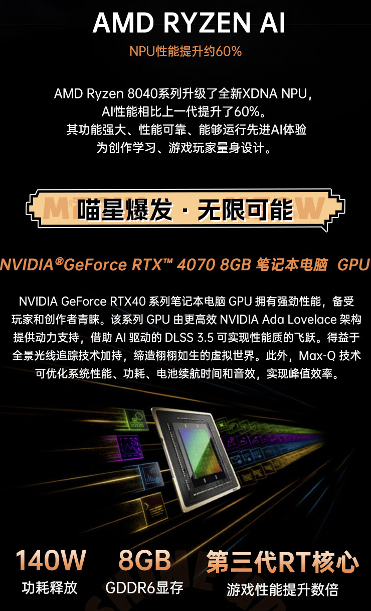 七彩虹 COLORFIRE 首款笔记本 MEOW R15 上架：至高 R7-8845HS + RTX4070，4999 元起