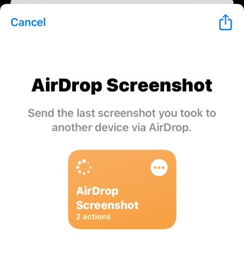 在iPhone上如何使用AirDrop分享最近的屏幕截图
