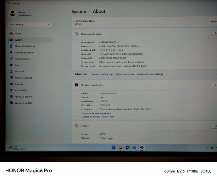 荣耀 MagicBook Pro 16 配置首曝：Ultra7+RTX4060+32GB，纯纯 Hunter 游戏本