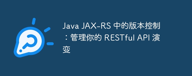 Java JAX-RS 中的版本控制：管理你的 RESTful API 演变