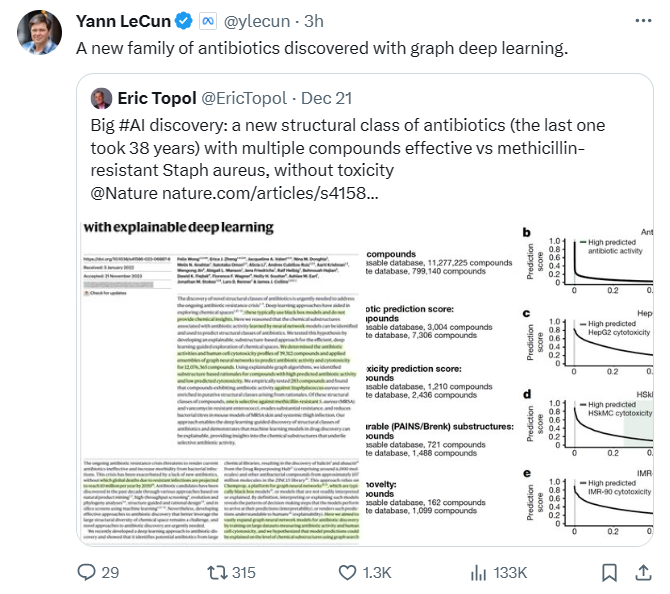 Nature|从1.07亿个分子中发现新抗菌化合物，MIT团队开发用于抗生素发现的DL方法